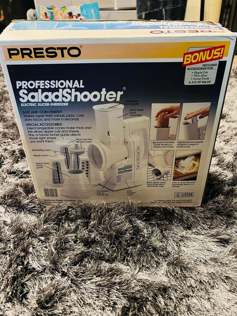 Vintage Presto Professional SaladShooter Electric Slicer-Shredder